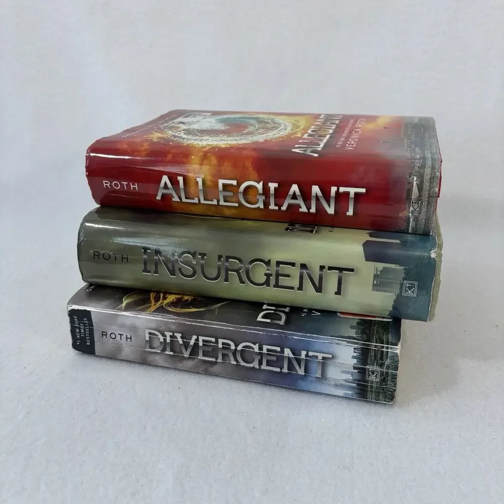 Divergent Series Hardcover Set By Veronica Roth 3 Books 1 Jacket Missing - Picture 1 of 8
